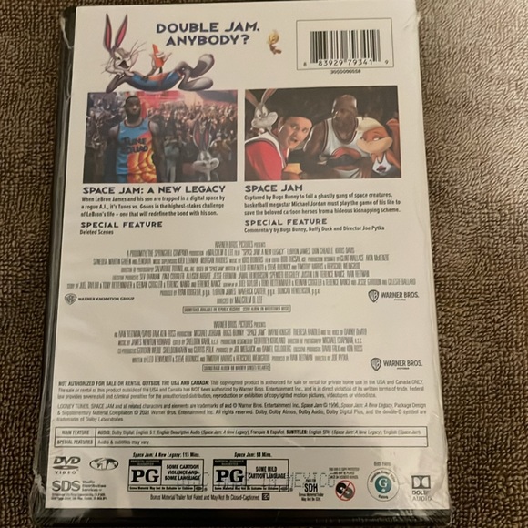 Space Jam and Space Jam a new legacy two movies one package new unopened - Picture 3 of 5